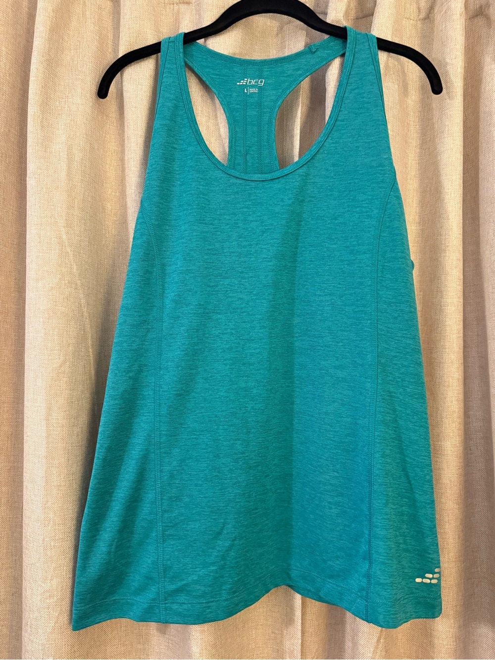 bcg Teal Racerback Active Tank Top